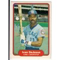 1982 Fleer baseball card 593 Ivan DeJesus– Cubs
