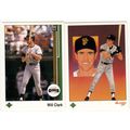 Two 1989 Upper Deck Will Clark baseball cards #...