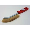 BBQ Italian Made Wire Brush Brass Coated Hand C...