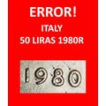 Ⰶ NUDE VULCAN (1954-1989): ITALY ★ 50 LIRAS 198...