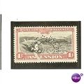 Ascension 1934 1/- Black & Carmine SPECIMEN Mou...