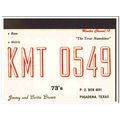 kmt-0549 jimmy brown pasadena texas 1960s cb qs...