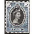 Bermuda 1953 SG134 1/2d Black & Blue Coronation...