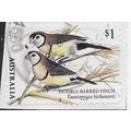 AUS 2018 $1.00 (S/A) 'BIRDS -FINCHES -DOUBLE' O...