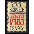 Used 2053 20c Civil Service Fine W4612