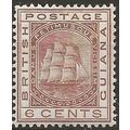 British Guiana 1882 SG173 6c Brown Wmk Crown CA...