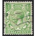 1912 -1913 King George V - ½d yellowish green U...