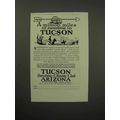 1930 Tucson Arizona Tourism Ad - Miles of Sunshine