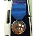 Vintage Silver Gilt & Enamel Medal Nottingham Y...