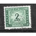 ITALY 1947 POSTAGE DUE 2L BLUE GREEN SG D691 FI...