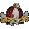 I love My Brittany Artwood Fridge Magnet