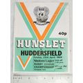 1984 programme Hunslet v. Huddersfield