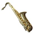 Gold Plated 34mm Sax Saxophone Metal Badge Jazz...