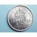 1948 Sixpence 6d 001