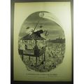 1958 The Philadelphia Bulletin Ad - Cartoon by Richard Decker - Moonwatch
