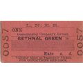 L.N.E.R. Edmondson Article Ticket- Accompanying...