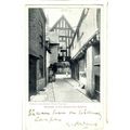 Postcard Entrance to the Churchyard Evesham + S...