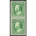 385, Mint XF LH 1¢ Paste-up Pair - SCV $120+ - ...
