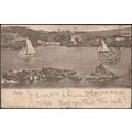 Castle and Ready Money Bay, Fowey, Cornwall, 19...