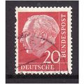 GERMANY 1954 20pf RED HEUSS SG 1111 FINE USED