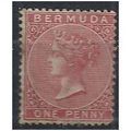 Bermuda 1865 SG1 1d Rose Red Mounted Mint . .