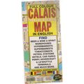 CALAIS , France full colour shoppers map in col...