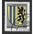 DDR 1980 50pf 'TOWN ARMS - KARL MARX STADT (EBI...