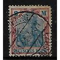 GERMANY 1916 DEUTSCHES REICH 2M BLUE AND RED SG...