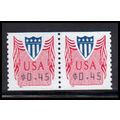CVP33 45c Shield Very Fine MNH Pair PA5079