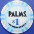 Palms. $1 Casino Chip. Las Vegas, NV. Z23.