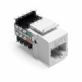 Leviton 41108-RW5 Jack, Snap-in, CAT5E, White
