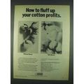 1978 U.S. Borax Boron Ad - Fluff Up Cotton Profits