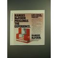 1983 Ramses NuForm Condom Ad - Prolongs the Experience