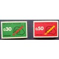 FRANCE: 1972 Postal Code Campaign: SG1969/1970 MNH