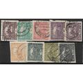1919/1920 9 different values - fine used (o)