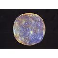 Planet Mercury Map Rainbow Of Colours Astronomy...