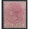 Lagos 1884 SG22 1d Rose-Carmine Mounted Mint ...