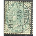 India stamps 1882 - SG 84 - QV ½a green used 9