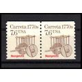2255 7.6c Carreta Fine MNH Dry Gum CNP Left 1 P...