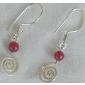 Silver Greek earrings A