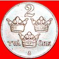 3 CROWNS: SWEDEN ★ 2 ORE 1923! LOW START★NO RES...