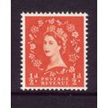 GREAT BRITAIN 1958 CROWNS SG570 1/2d ORANGE RED...