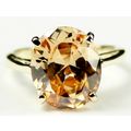 Champagne CZ, 10KY Gold Ring, R055