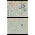 Russia REGISTERED combo Moscow to Sweden 1915