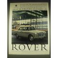 1962 Rover 3-Litre Car Ad - One of the world's best engineered cars