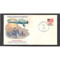 Fleetwood Lindbergh 1325 13c Flag (Cachet-U/A) ...