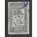 VENEZUELA 1950 CENSUS OF THE AMERICAS 5c GREY S...