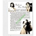 Janet Leigh Actress Norma Shearer - 1949 Article