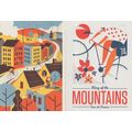 Tour De France Mountains Bicycle Race 2x Crayon...