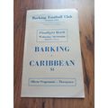 1959/60 Barking vs Caribbean XI - Floodlight Ma...
